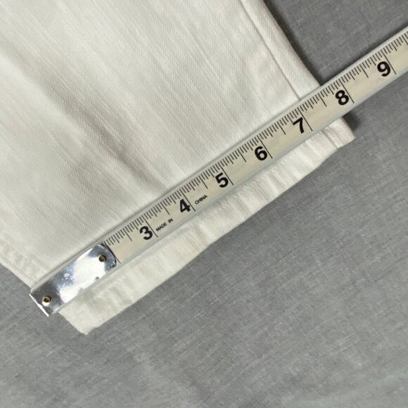 Northern Reflections Town Jeans White Mid Rise Straight Leg Sz 8 Regular - Picture 12 of 12